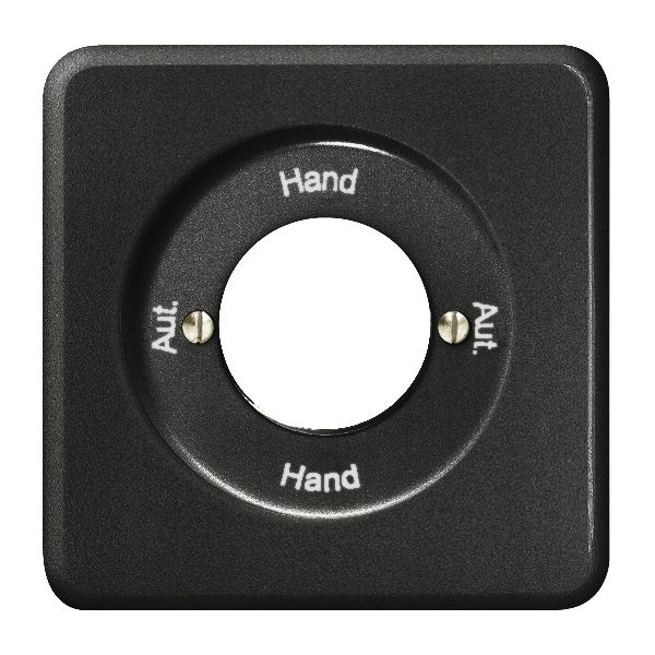 Kit front. Aut.-Hand-Aut.-Hand pour interrupteur rot. à clé noir