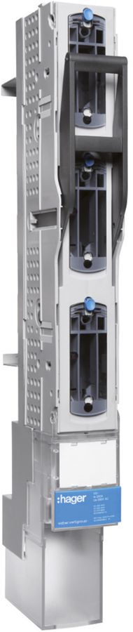 Réglette HPC weber.vertigroup 3P DIN00 160A rail/adaptateur 60mm