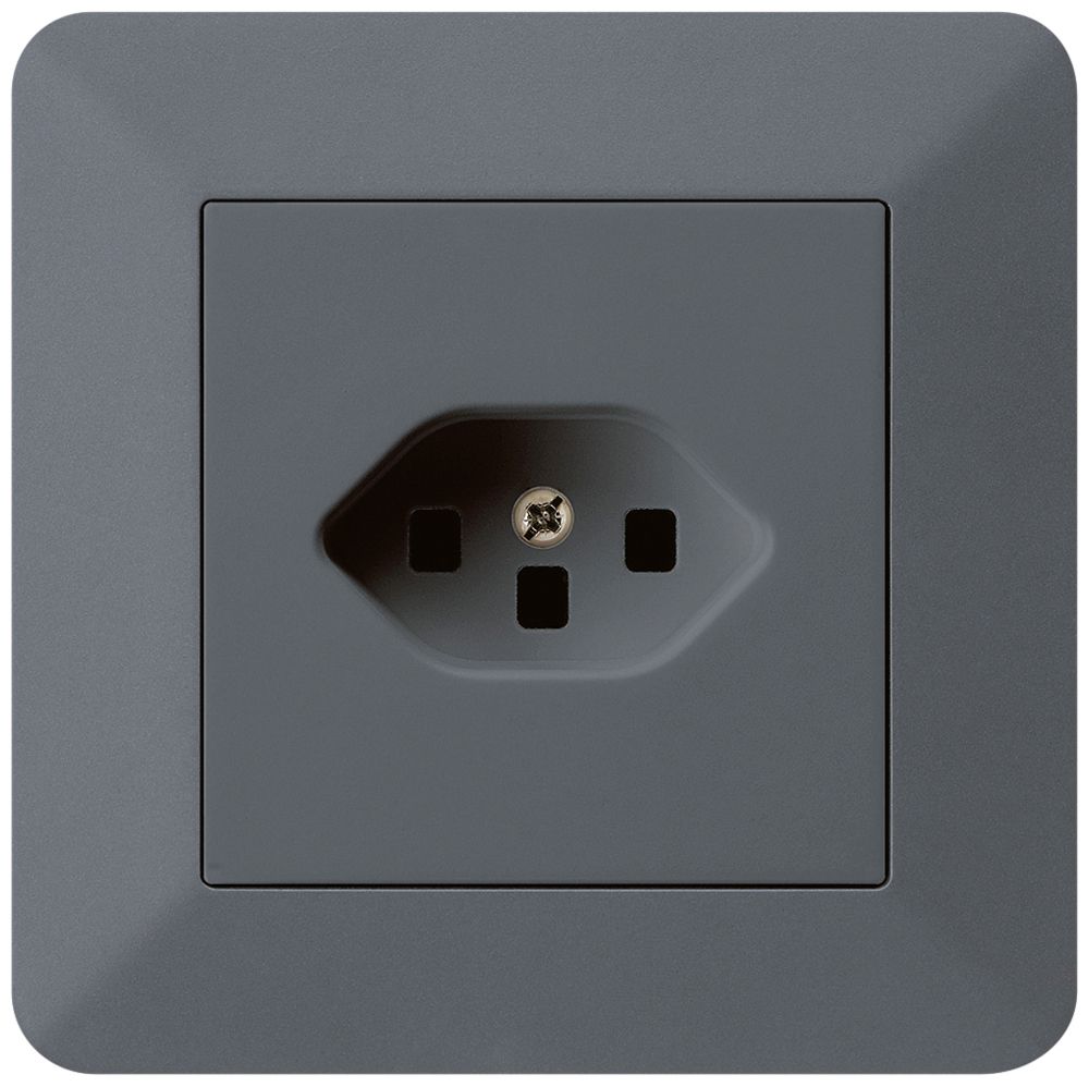 UP-Steckdose kallysto.trend T23 anthrazit mit Steckklemmen