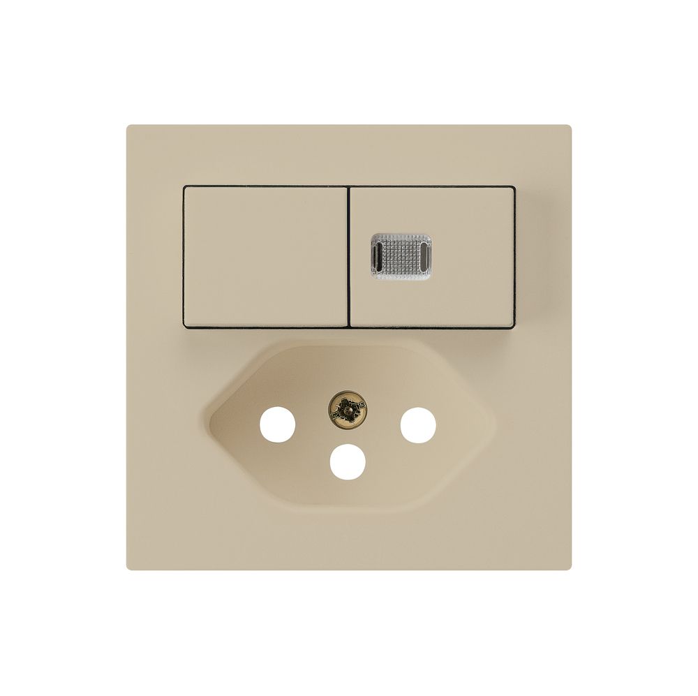 Frontset kallysto 60×60 beige mit Kinderschutz und 1 Linse S1/T13