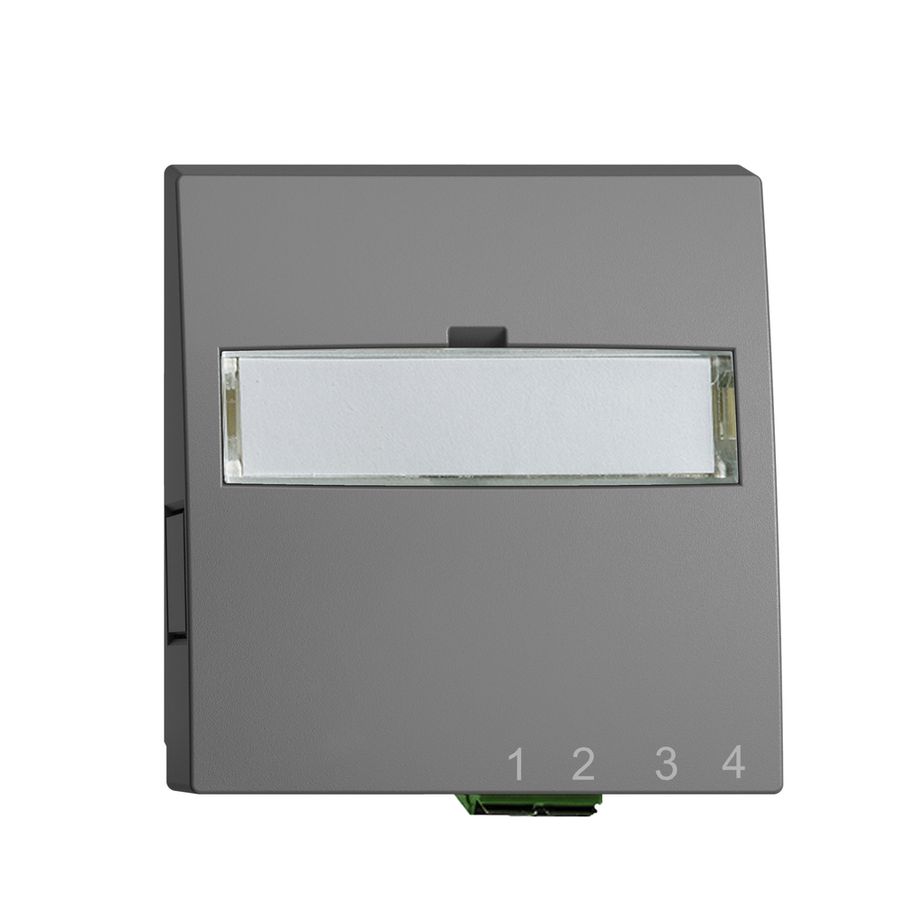 UP-Anschlussdose FTTH EDIZIOdue FH 1×LC APC Duplex F dunkelgrau