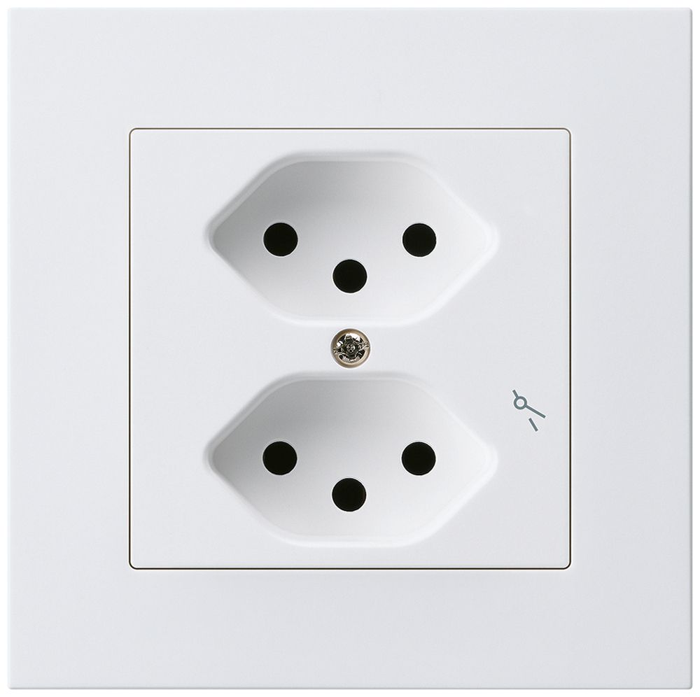 UP-Steckdose kallysto.pro 2×T13/1 weiss