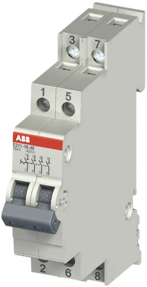 REG-Ausschalter ABB E211, 16A/250V 4L 4S, 1TE, "0-I"