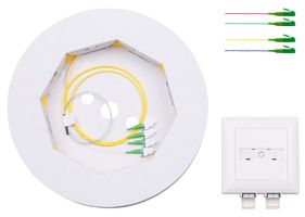 FTTH OTO inkl. Kabel 20m Inhousekabel, 4Fs, 4xLC/APC, LSFH. 4x SM