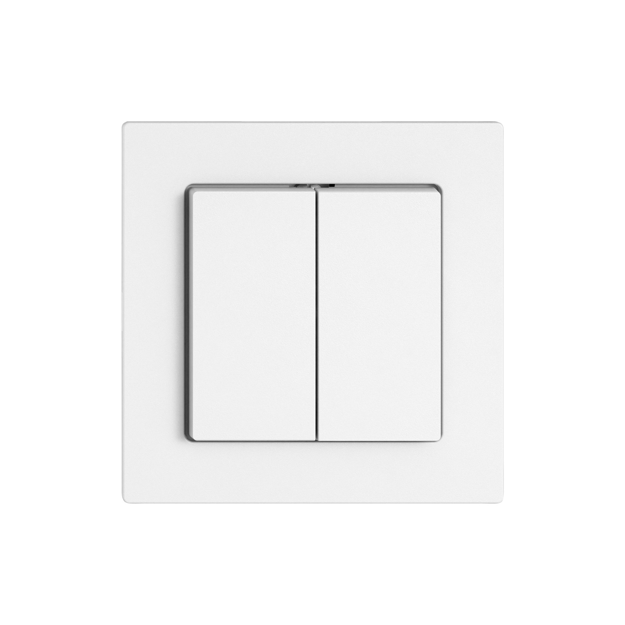 Kit di montaggio EDIZIO.liv SNAPFIX® p.interr.&contatto.n.illuminato 2 tasti bi