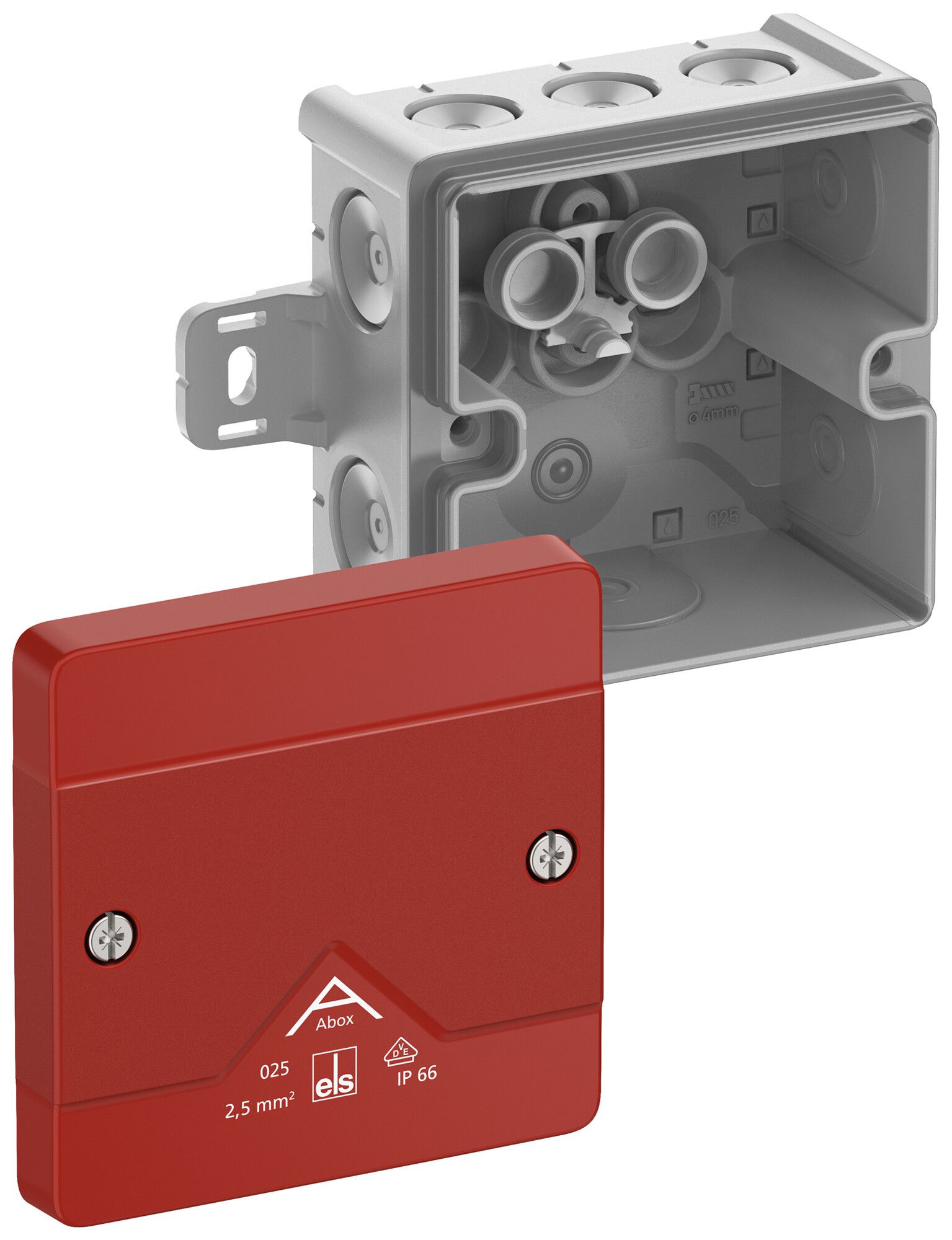 AP-Abzweigdose Spelsberg Abox 025 AB-L/SB 87×87×52mm IP66 rt