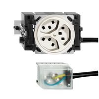 Presa INS 3×T23 16A bianco 53mm L1 FH per Ecobus power