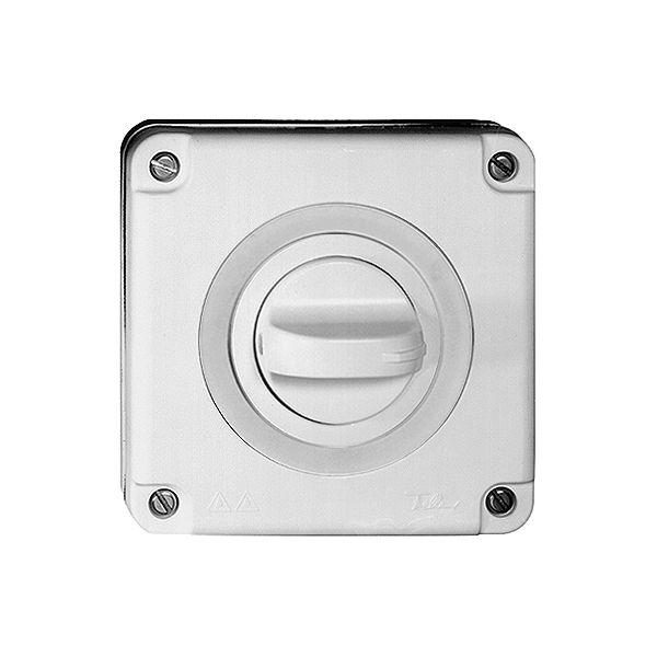 Deckel mit Griff und Frontscheibe weiss ohne Kennscheibe