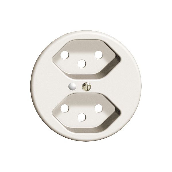 Frontscheibe FH 2×T13 weiss Ø58mm mit Linse