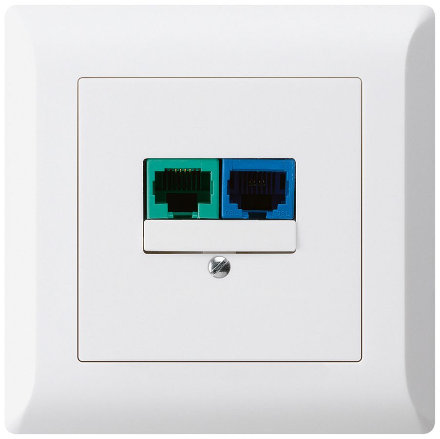 UP-Dose DSL kallysto.line 2×RJ45 weiss