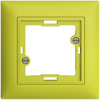 Frontset EDIZIOdue lemon 88×88mm für Signallampe flach