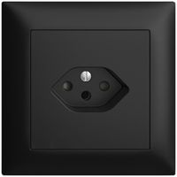 UP-Steckdose EDIZIOdue T13 schwarz 88×88×41