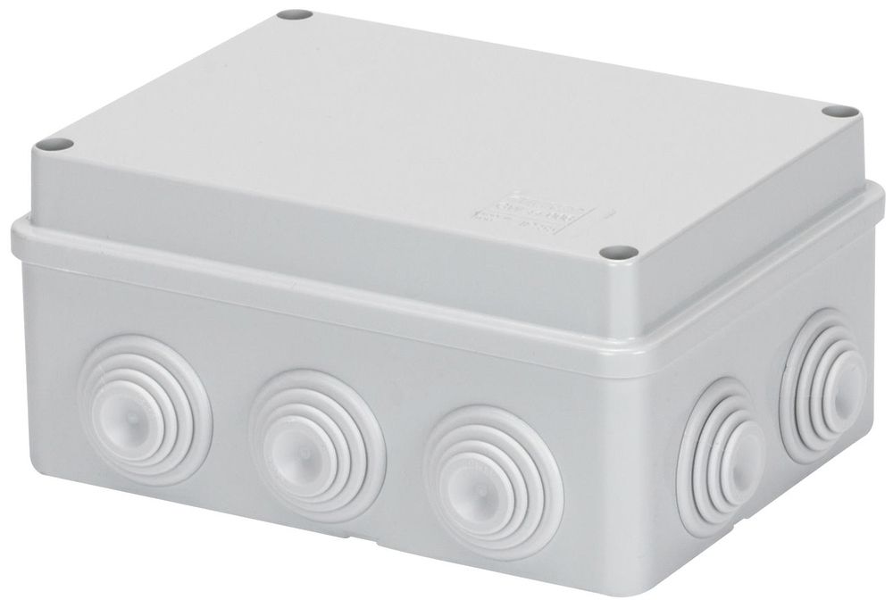 AP-Abzweigdose GEWISS 170×130×76 Schraubdeckel IP55 hf grau