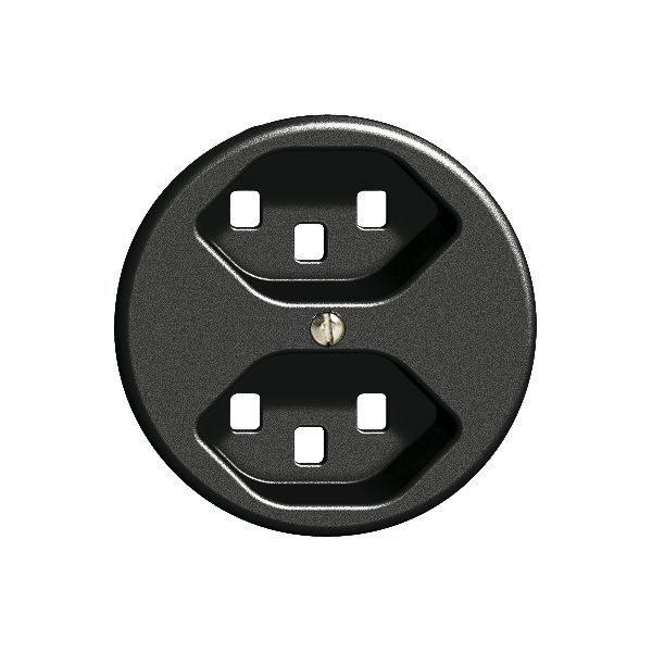 Frontscheibe FH 2×T23 schwarz Ø58mm