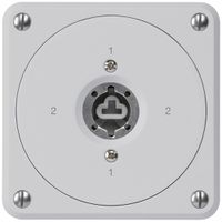 UP-Schlüsselschalter robusto ohne Klappdeckel ohne Zylinder 3/1P grau Kombi