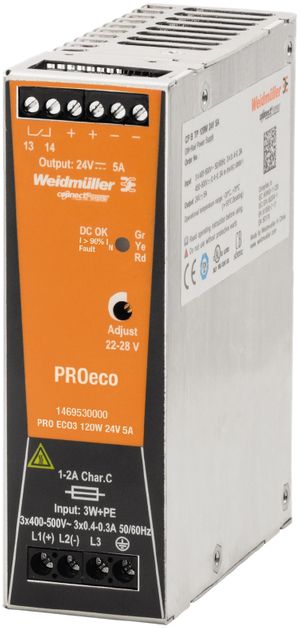 Schaltnetzgerät Weidmüller Connect Power PRO ECO3 120W 24V 5A