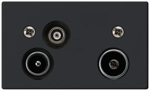 EB-Antennendose R-TV-Daten FLF 3/5 19dB schwarz