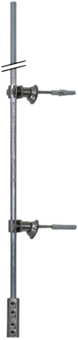 Fangstangen-Set Flury FL 86 Inox A2, Wandmontage, L=2000mm