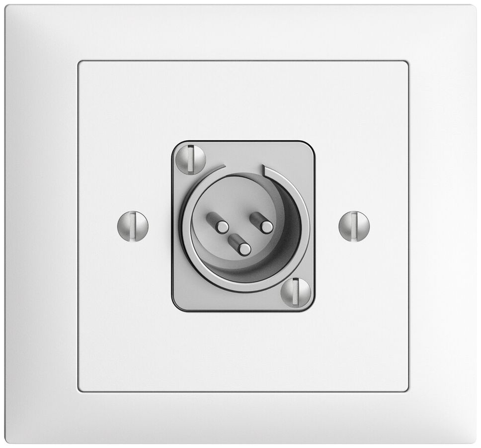 Prise INC XLR avec fiche EDIZIOdue blanc