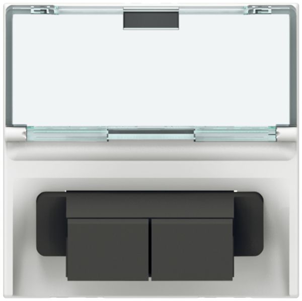 EB-Lichtwellensteckdose MOS 2×SC weiss 2 Module