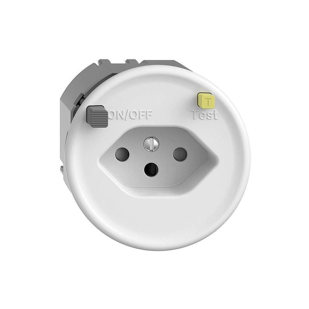 UP-Steckdose STANDARDdue T13 FI 30mA weiss