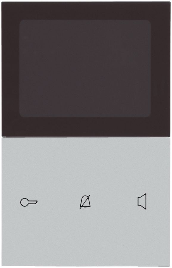 Poste vidéo intérieure AP Hager elcom.touch confort 2-fils, gris clair