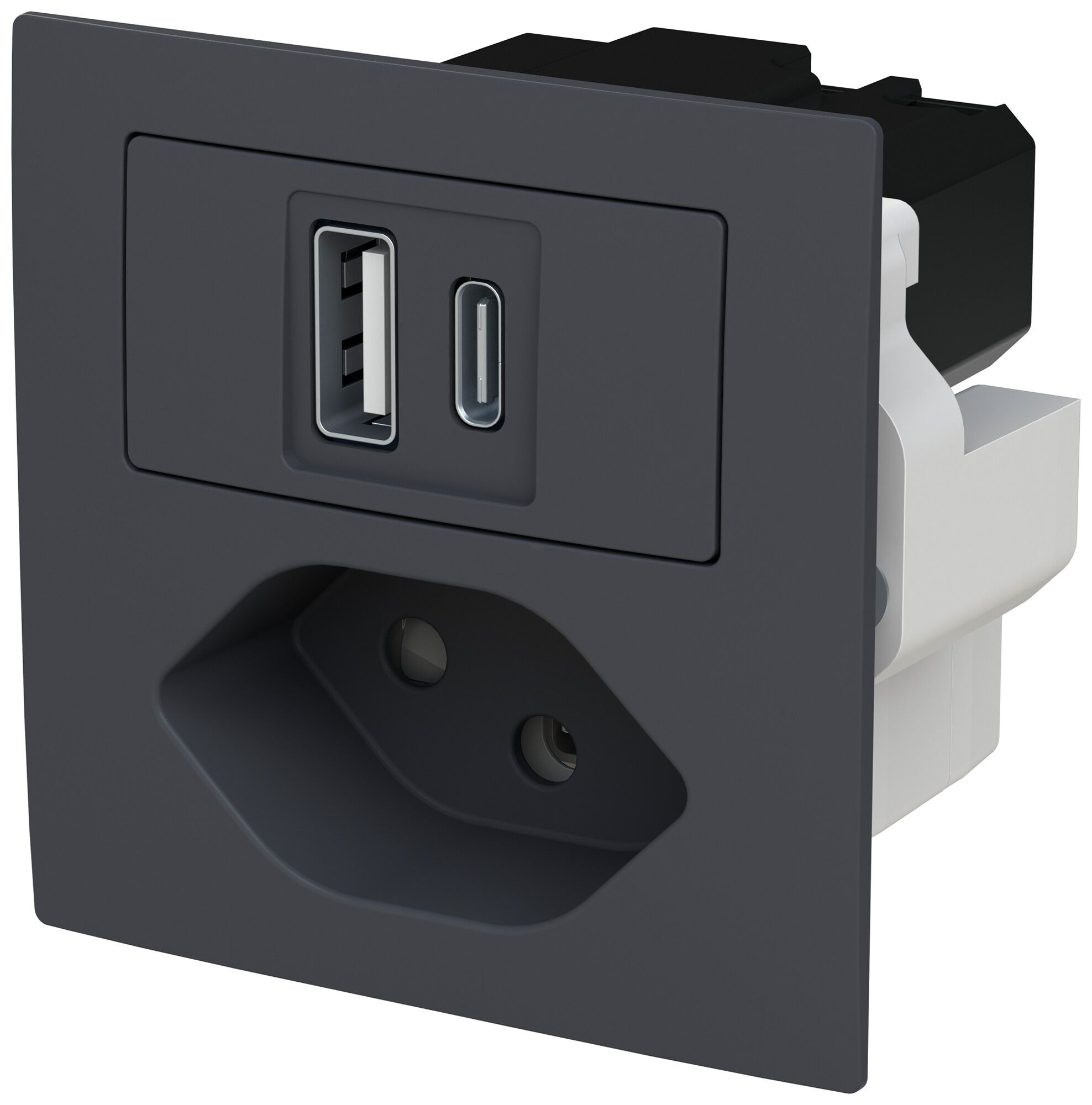 USB-Ladesteckdose ABB Sidus 1×USB-A 1×USB-C + T13 3000mA OUT:5V an