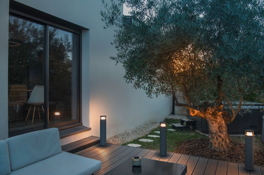 Testa d.lampa.LED SLV M-POL S Clear 11W 510lm 927/930 IP65 Ø120.9mm antr.