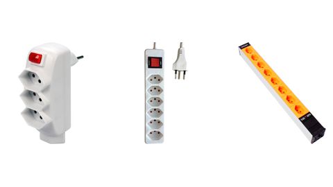 Mehrfach-Stecker, Mehrfachsteckdosen, Steckdosenleisten