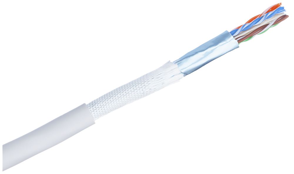 Installationskabel R&M C6A-U/UTP-4P-2 Cca AWG23-650MHz grau