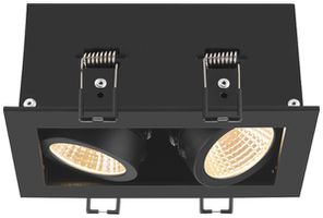 Downlight LED SLV KADUX Double 14W 1550lm 3000K 38° VAR 150×90mm noir