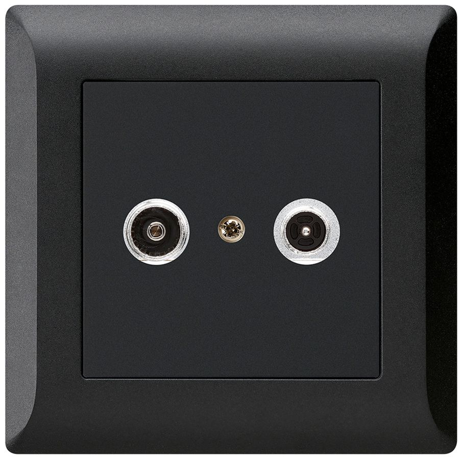 Prise antenne ENC kallysto.line R/TV 23dB 2GHz noir