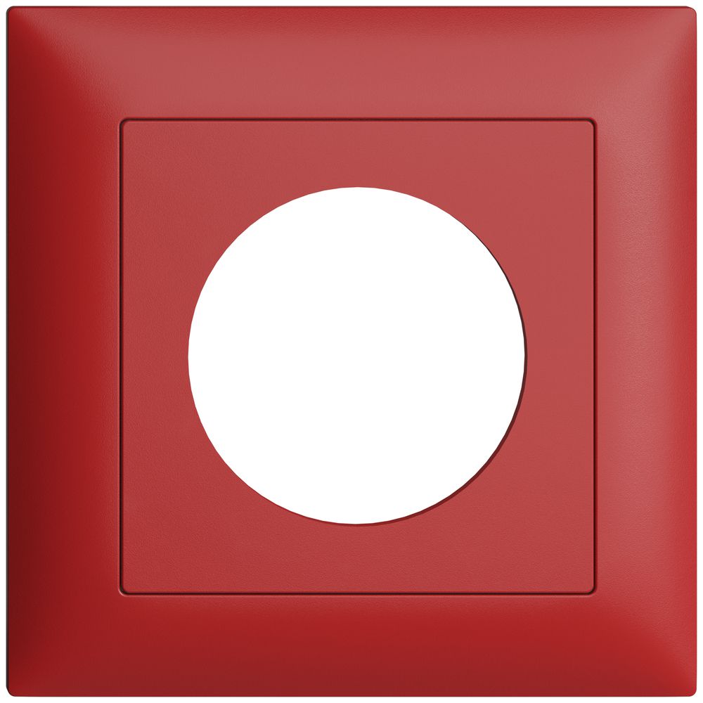 UP-Frontset EDIZIOdue berry 88×88mm mit Bohrung 43mm