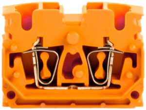 Durchgangs-Reihenklemme Weidmüller ZDUB DM Zugfeder 2.5mm² orange