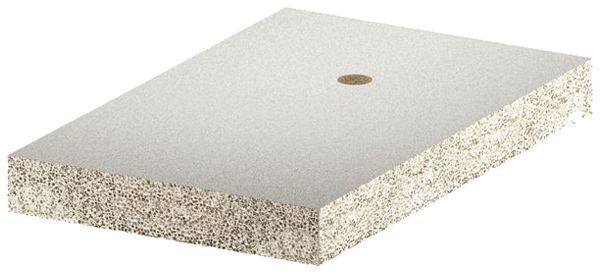 Panneau de protection coupe-feu BET GLB-PG2 190×120×20mm gris