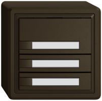 AP-Universaltaster EDIZIO.liv UNI SNAPFIX® o.LED 3× 1-Tbed.Pap.br