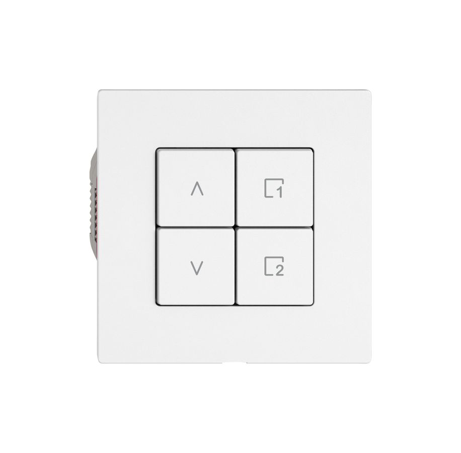 Station sec.stores EDIZIO.liv Wiser SNAPFIX® 1 scène 4 touches WLAN bc