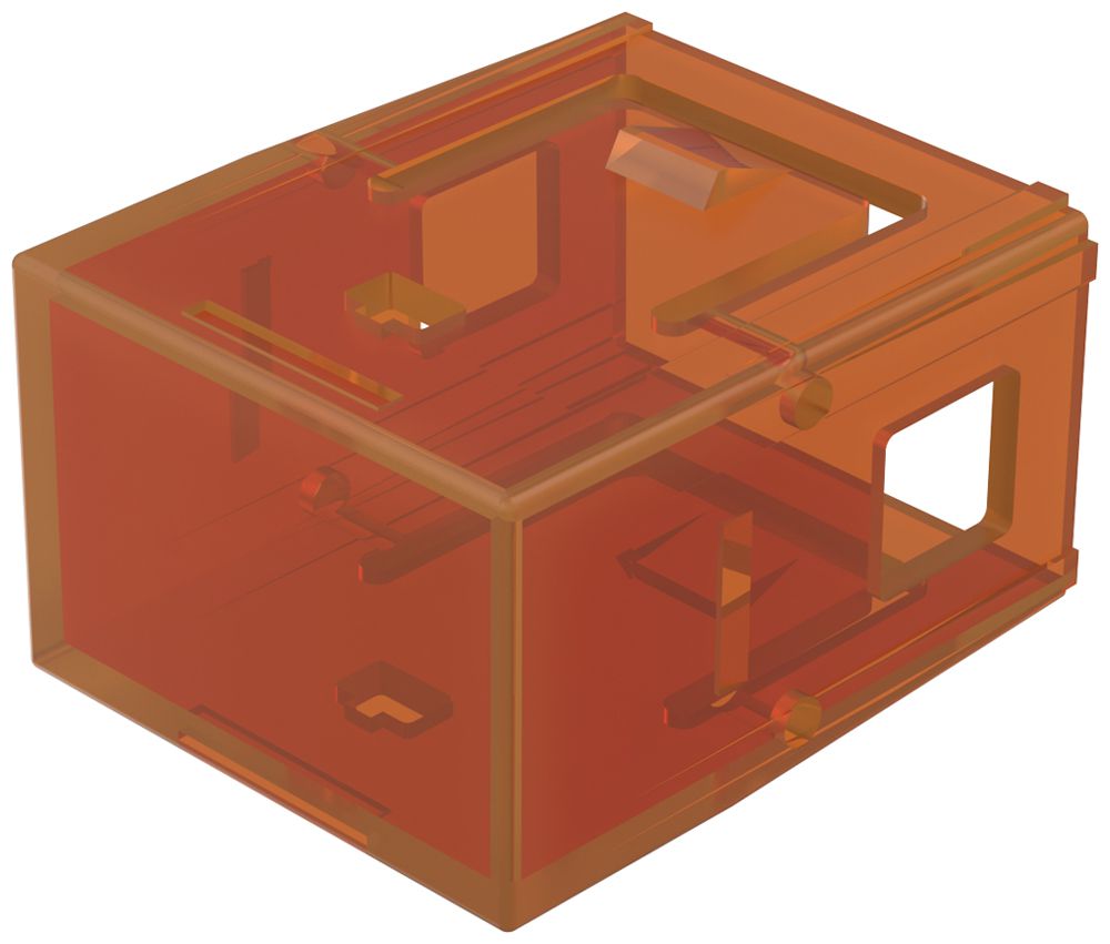 Cofano pressione EAO02 17×25mm traslucido, arancione