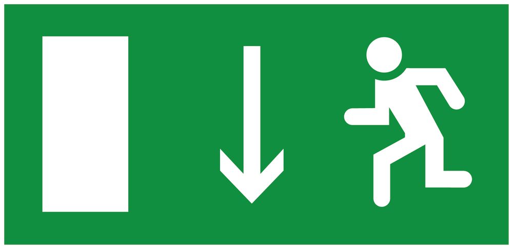 Piktogramm Legrand Flucht nach unten