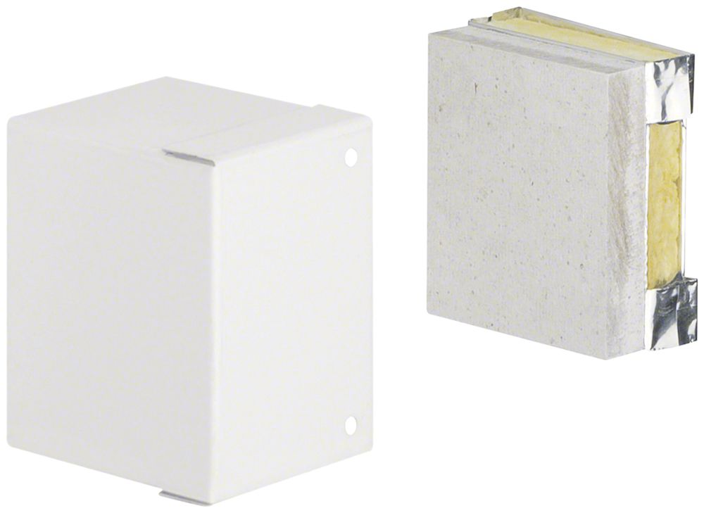 Piastra terminale tehalit FWK 3E E30 50×60mm, bianco traffico