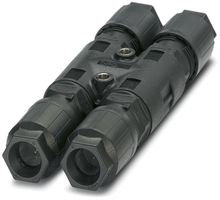 Distributore H QUICKON 4LPE 2.5mm² Ø6…11mm 4×dado nero