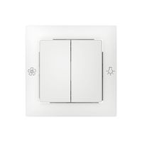 Abdeckset SIDUS zu Ventilatorschalter weiss
