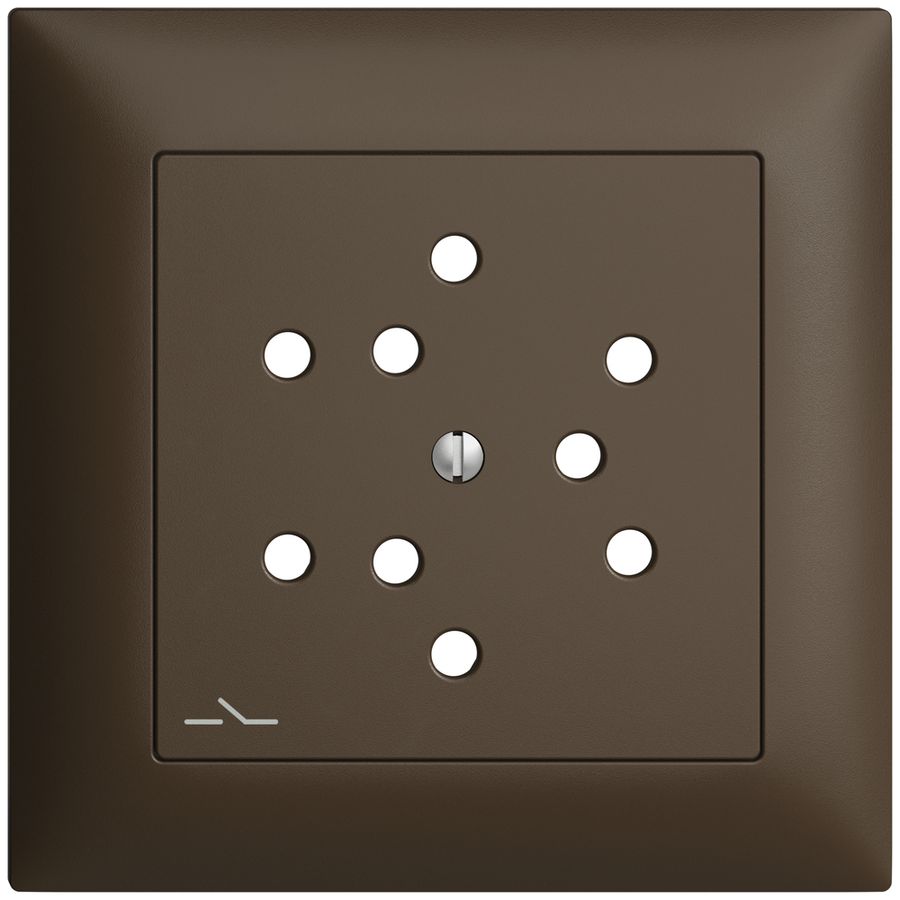 Kit frontal EDIZIOdue coffee 88×88mm 3×T12/1