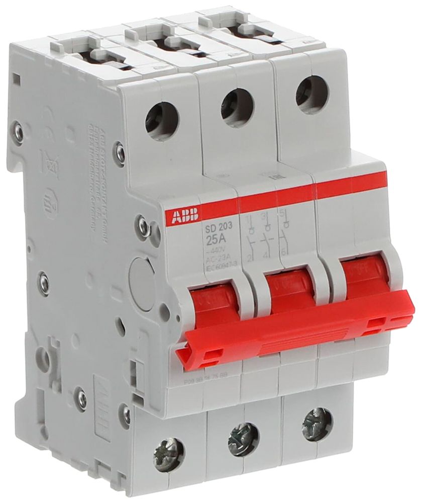 REG-Lasttrennschalter ABB pro M compact SD203/25 25A 3P 440V 3TE