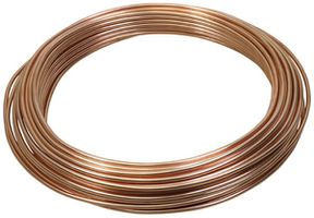 Cu-Draht rund weich blank, Ø 8mm, Rolle ca.2.2m/1kg