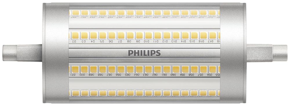 Lampe LED Philips CorePro R7s DIM 17.5…150W 230V 3000K 2460lm Ø42×118mm clair