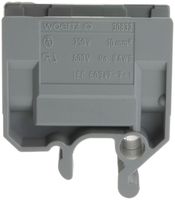 Abzweigklemme Woertz 4…10mm² 57A 750V Schraubanschluss 2×1 G-Schiene grau