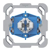 UP-Leuchtdruckschalter Hager Sch 1 (3+3) 2×LED 77×77mm