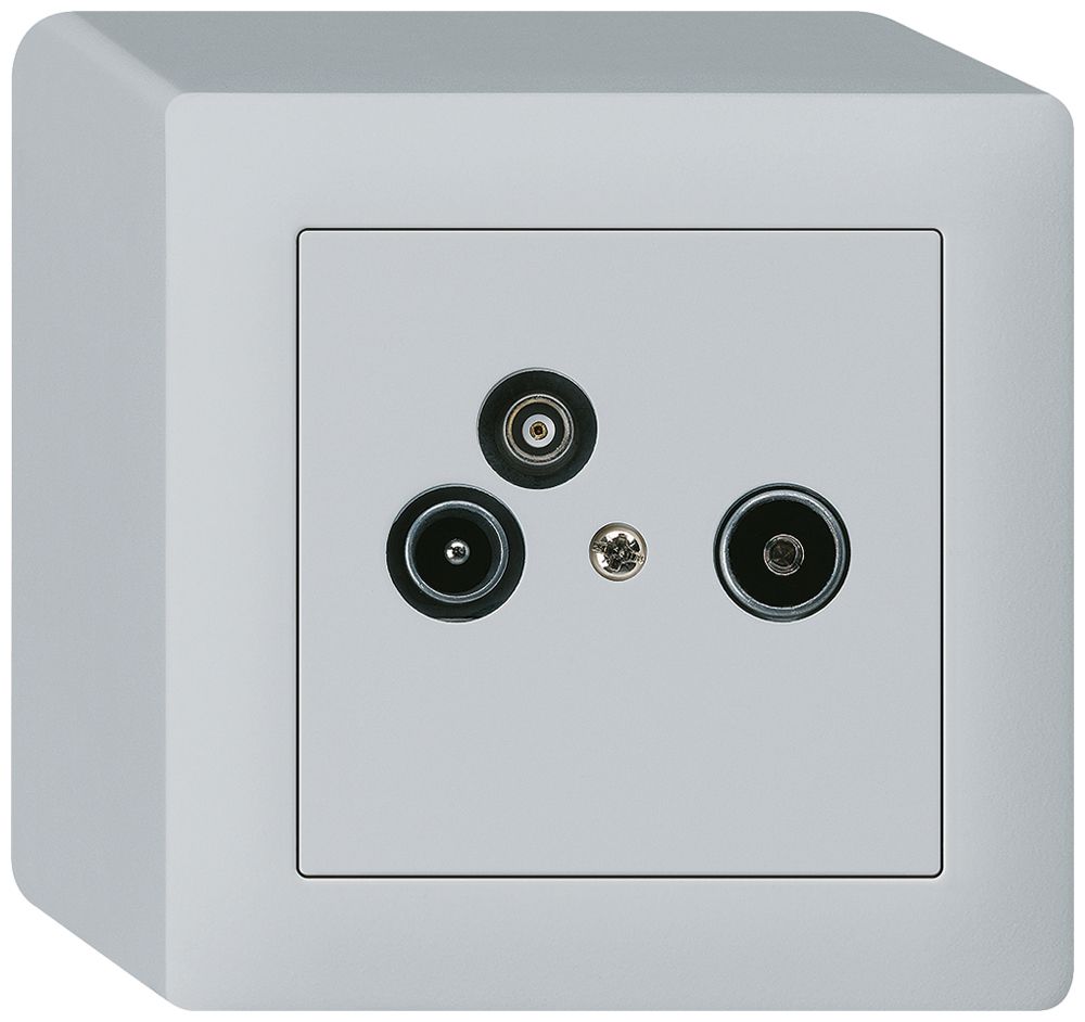 AP-Antennendose R/TV-Daten kallysto 2GHz 10.5db hellgrau