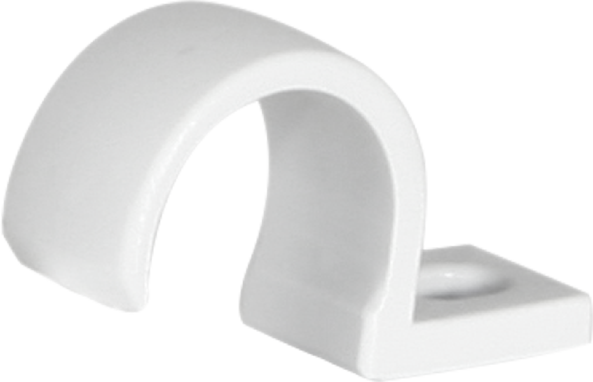 Bride Kunststoff einlappig Schraubloch Ø16mm grau